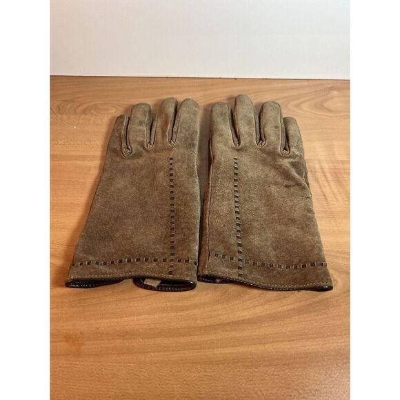 Womens Leather Gloves Brown Size Large Totes - Picture 2 of 8